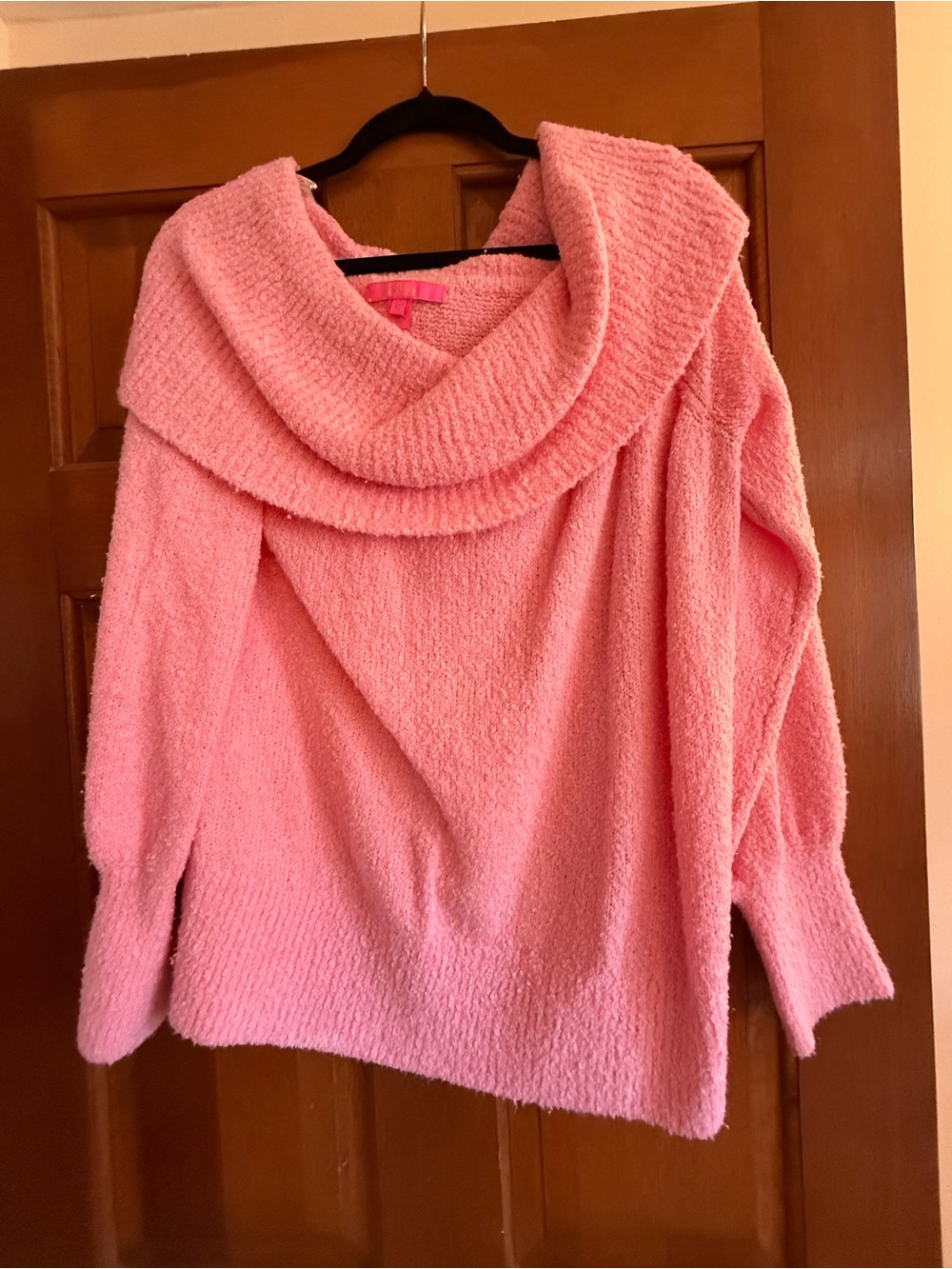 Lilly Pulitzer Bubblegum Pink off the shoulder Sweater